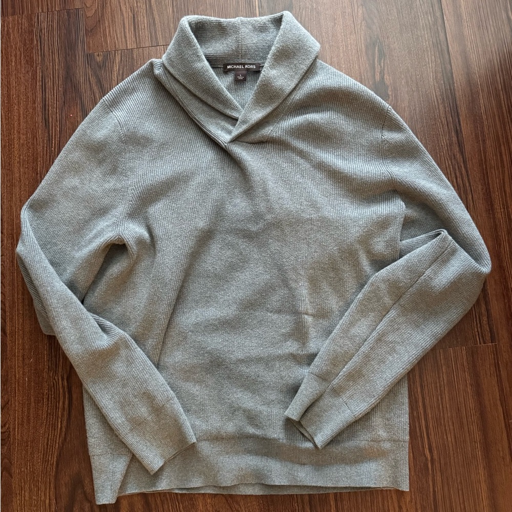 Men’s MK shawl neck sweater